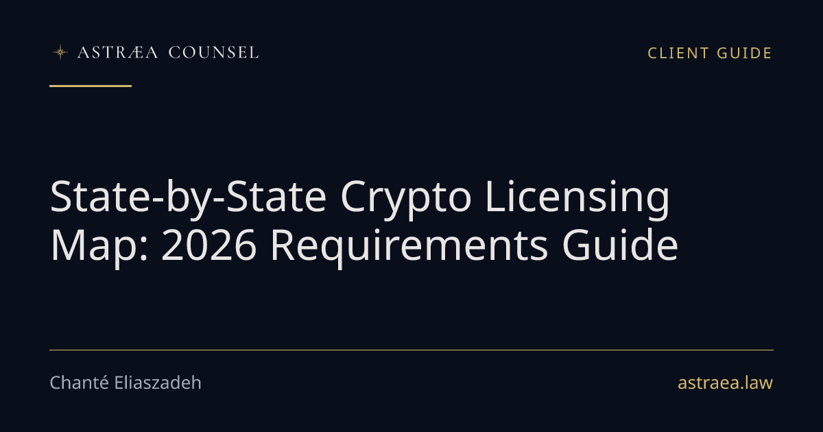 State-by-State Crypto Licensing Map: 2026 Requirements Guide | Astraea ...